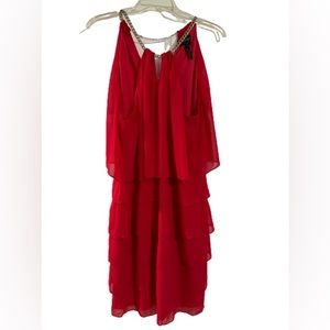 Laundry by Shelli Segal Red Cocktail Dress, Size 14